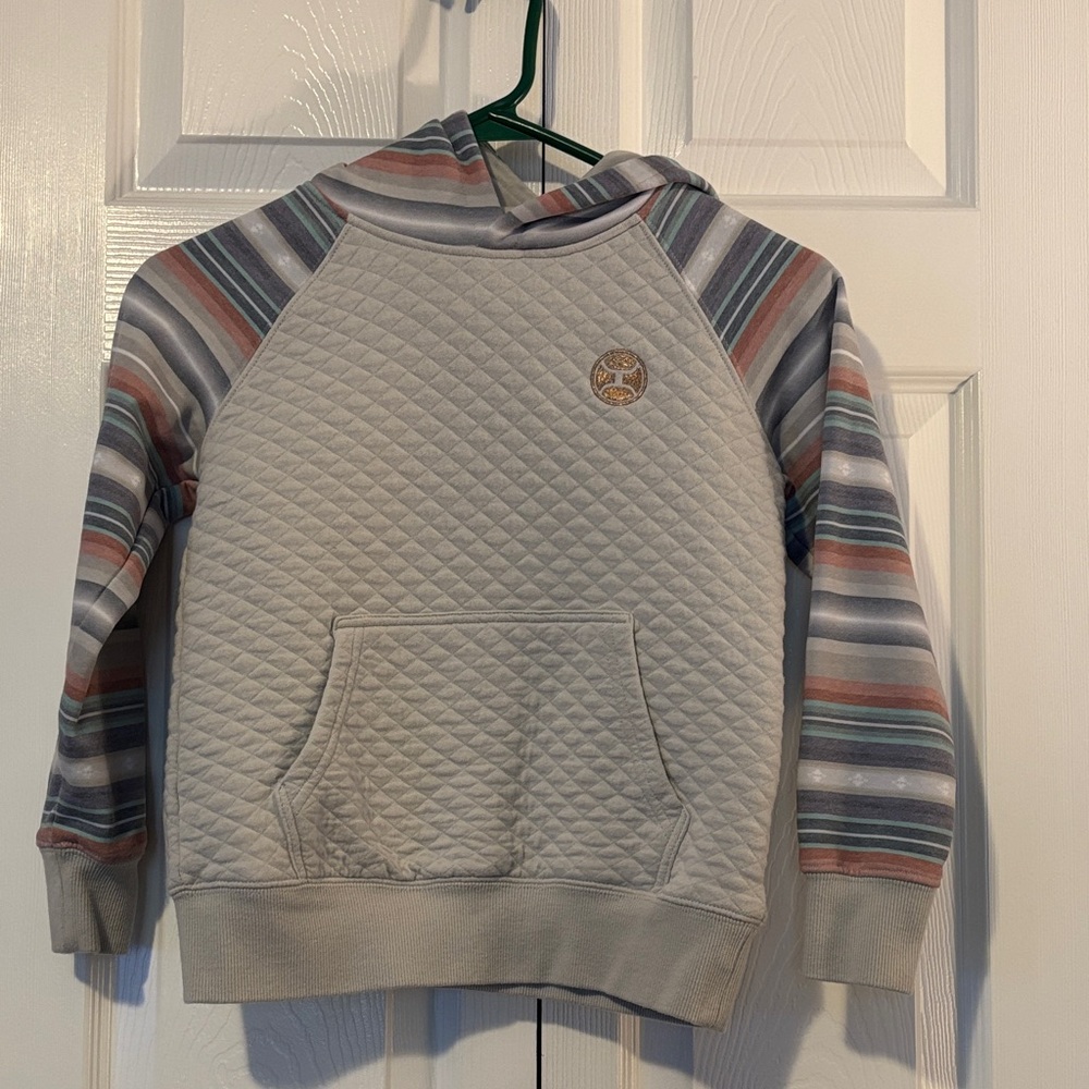 Hooey hoodie kids girls size small western quilted hoodie